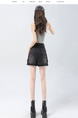 American Retro High Waist Denim Workwear Short Skirt for Women - 2025 Summer New Korean Version Casual A-Line Skirt in Black