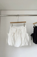 New Summer Style with Waist Bag Skirt - Korean Style All-Match Simple High Waist Workwear Skirt in White