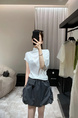New Summer Style with Waist Bag Skirt - Korean Style All-Match Simple High Waist Workwear Skirt in Dark Gray