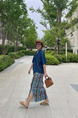 Love to Play by Jiujin Niche Wear Loose Casual Water Ripple Slim Pleated Skirt in MULTI-COLOR - Large Size Skirt for Women