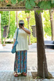 Love to Play by Jiujin Niche Wear Loose Casual Water Ripple Slim Pleated Skirt in MULTI-COLOR - Large Size Skirt for Women