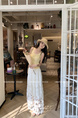 Yangpaopao WHITE Flower Hollow Skirt - Women's Medium-Length 2025 Summer New Sweet and Gentle Style A-Line Skirt