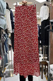 Spot French Elegant Romantic Slim Red Floral Fishtail Skirt - 2025 Summer New Tea Break Skirt