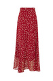 Spot French Elegant Romantic Slim Red Floral Fishtail Skirt - 2025 Summer New Tea Break Skirt