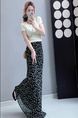 Spot French Elegant Romantic Slim BLACK Floral Fishtail Skirt - 2025 Summer New Tea Break Skirt