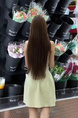 Ice Linen Suspenders Dress in PASTEL GREEN Women's Summer New Inner Wear Sleeveless Skirt Outer Wear