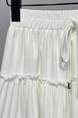 Korean Style White Super Fairy High Waist Slim A-Line Skirt - Women's Spring and Summer New Small Flower Bud Puffy Short Skirt