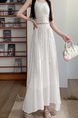 White Real Shot Spot Skirt for Women - Cotton and Linen, New Style Ruffled Cake Skirt, Long High Waist Umbrella Skirt, Fairy Mid-Length Design