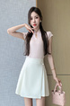 In Stock Skirt Women's 2025 Spring and Summer New Chinese Style Pleated Skirt A-Line Skirt Retro Belly Covering Skirt (Off-White)