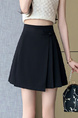 In Stock Skirt Women's 2025 Spring and Summer New Chinese Style Pleated Skirt A-Line Skirt Retro Belly Covering Skirt (Black)