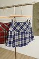 Temperament Blue Plaid Pleated Short Skirt Women's Spring and Summer New Korean Style College Style Age-Reducing High Waist Anti-Exposure Skirt