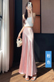 Acetate Satin Pink Skirt for Women Summer 2025 New Style High-End Temperament Slim A-Line Long Skirt Hip Fishtail Skirt