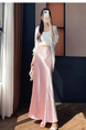 Acetate Satin Pink Skirt for Women Summer 2025 New Style High-End Temperament Slim A-Line Long Skirt Hip Fishtail Skirt