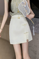 In Stock New Pale Yellow Chinese Style Retro A-Line Skirt Women's 2025 Sprig/Summer New Type Hip Skirt Ethnic Style Short Skirt Women