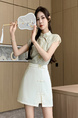 In Stock New Pale Yellow Chinese Style Retro A-Line Skirt Women's 2025 Sprig/Summer New Type Hip Skirt Ethnic Style Short Skirt Women