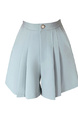 In Stock High Waist Pleated Skirt Pants Irregular Skirt Women's A-Line Skirt 2025 Spring and Summer New All-Matching Pantskirt in Pastel Blue