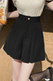 In Stock High Waist Pleated Skirt Pants Irregular Skirt Women's A-Line Skirt 2025 Spring and Summer New All-Matching Pantskirt in Black