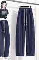 Tencel Jeans Women's Summer Thin 2025 New Hot European Goods Lazy Loose Pants Banana Wide-Leg Pants