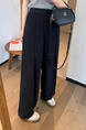 Black Drape Wide-Leg Suit Pants - Women 2025 Summer New High Waist Slim Casual Pants
