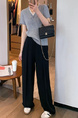 Black Drape Wide-Leg Suit Pants - Women 2025 Summer New High Waist Slim Casual Pants