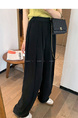 Black Drape Wide-Leg Suit Pants - Women 2025 Summer New High Waist Slim Casual Pants