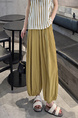 Real Shot Khaki Ice Silk Quick-Drying Loose Soft Pants - Women's Cropped Pants Summer Thin Type Sunscreen Cool Pants