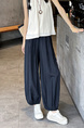 Real Shot Black Ice Silk Quick-Drying Loose Soft Pants - Women's Cropped Pants Summer Thin Type Sunscreen Cool Pants Lazy Small Bloomers