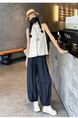 Real Shot Black Ice Silk Quick-Drying Loose Soft Pants - Women's Cropped Pants Summer Thin Type Sunscreen Cool Pants Lazy Small Bloomers