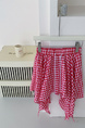 2025 Women's Summer Irregular Skirt New Style A-line Skirt Slim Temperament Age-Reducing All-Match Retro Plaid Short Skirt - Red