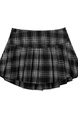 Retro Black and Gray Plaid Pleated Skirt New Style for Spring and Summer Low Waist College Slim Hot Girl Miniskirt American Style