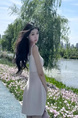 Semi-Sweet Waltz Ice Linen Sling Dress Women's Summer New Inner Wear Sleeveless Skirt Outer Wear - White