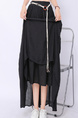 Real Shot Retro Cotton and Linen Skirt for Women 2025 Summer High Waist Slimming Drape A-line Large Hem Umbrella Skirt Pleated Dress in Black.