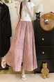 Plus Size Hot Sale Quality Tie-Dyed Ice Silk Culottes in Soft Pink - Women's Summer Thin Loose Wide Leg Pants Drape Casual Wide-Leg Skort