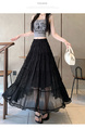 Elegant Black Chiffon Skirt – Perfect for Summer Style