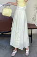 2025 Small Fresh Temperament Ivory Half-Length Casual Skirt