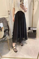 Spot 2025 Small Fresh Temperament Black Half-Length Casual Skirt Ladies Ruffled High Waist Loose Half-Length Skirt