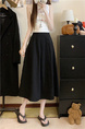 Large Size Spot Skirt Spring and Summer Korean Version Ins High Waist Slim Medium and Long Drape Pleated in Black