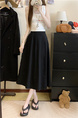 Large Size Spot Skirt Spring and Summer Korean Version Ins High Waist Slim Medium and Long Drape Pleated in Black