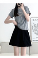 Khaki Cargo Shorts Women's Summer Thin New High Waist Casual Wide Leg Small Sports Shorts in Black