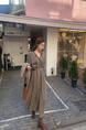 Super Fairy Elegant Long Dress with Belt - Light Blue