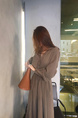 Super Fairy Elegant Long Dress with Belt - Light Blue
