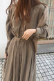 Super Fairy Elegant Long Dress with Belt - Light Blue