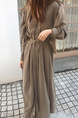 Super Fairy Elegant Long Dress with Belt - Light Blue