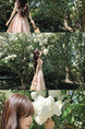 Bigking Daikin Nice Holiday Pink Sling Dress Women's Summer V-neck Tight Waist Fishbone Dress in Light Pink