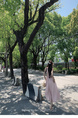 Bigking Daikin Nice Holiday Pink Sling Dress Women's Summer V-neck Tight Waist Fishbone Dress in Light Pink