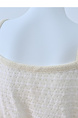 National Holiday Wind Tassel Lace Suspender Dress Female Summer 2025 New Style Slit Hollow Layered Blouse Dress in Cream White