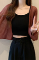 Real Shot Wholesale Price 2025 Summer New Korean Style Solid Color Breathable Cardigan Sunscreen Small Jacket Tops for Women in Rust Red