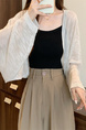 Real Shot Wholesale Price 2025 Summer New Korean Style Solid Color Breathable Cardigan Sunscreen Small Jacket Tops for Women in Light Beige