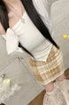 South Korea's Dongdaemun Spring and Summer New Temperament One-Shoulder Heart-Shaped Gangnam Beauty Shows the Figure and Can Be Exposed Shoulder Long-Sleeved T-Shirt in White