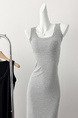 Real Shot French Gray Vest Dress Women's Summer New Small Waist Slimming Temperament Hot Girl Dress in Light Gray